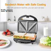 Sandwich Maker – Double-Sided Non-Stick Toaster for Quick Breakfasts